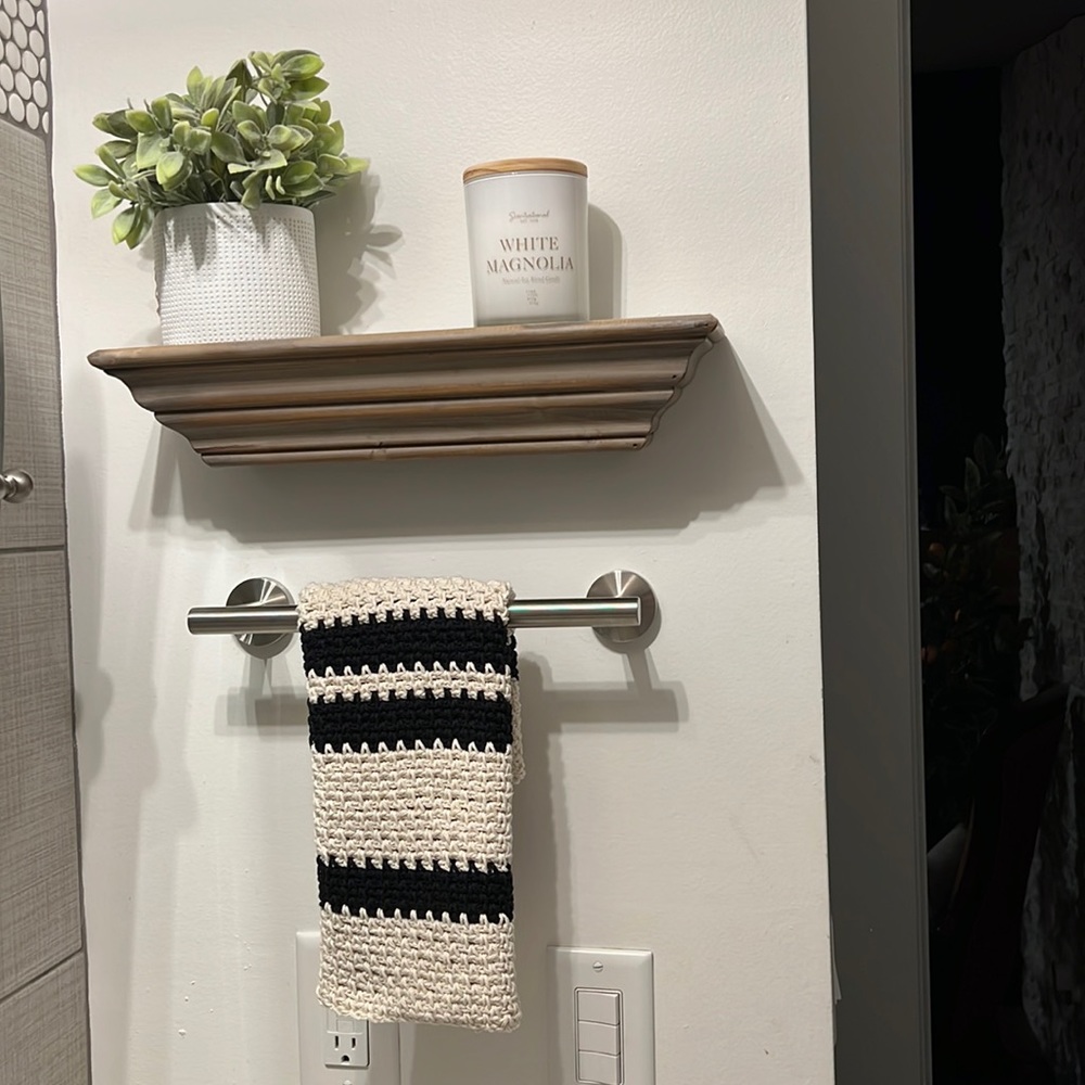 Custom crochet hand towel, kitchen towel, bath hand towel